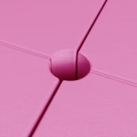 Soozier Foldable Crash Mat, Pole Padding with Carrying Handles and EPE Foam for Dance Training and Exercise, Pink(m-9)
