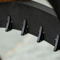 Outsunny Wood Splitter, Firewood Kindling Splitter for 8.75" Diameter Wood with Carbon Steel Wedge, Indoor/Outdoor Use for Bonfires or Camping Trips, Black(m-8)