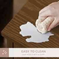 PawHut Dog Crate Furniture, Wooden End Table Furniture with Lockable Magnetic Doors, Small Size Pet Kennel Indoor Animal Cage, Brown(m-7)