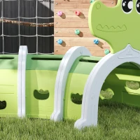 Qaba Crocodile Design Kids Play Tunnel for Kids to Crawl Through, 113" Long(m-9)