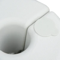 Outsunny 4pcs Outdoor Canopy Tent Leg Weight Base Plate Anchors Marquee Water Sand Filled Plastic White(m-10)