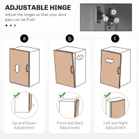 HOMCOM 71" Pantry Cabinet with Microwave Space, Buffet with Hutch, 2 Drawers, Adjustable Shelves and Glass Doors, Grey(m-7)