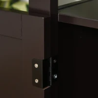 PawHut Litter Box for Cats Enclosure Cat Washroom Kitten House Furniture Nightstand End Table Hideaway Cabinet with Removable/ Adjustable Divider Magnetic Doors Brown(m-9)