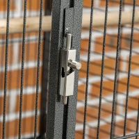 PawHut 66" Bird Cage Parrot Cage for Conures, Cockatiels, Parrotlet with Play Top, Rolling Stand, Pull Out Tray, Storage Shelf(m-10)