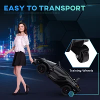 Aosom 12V Lamborghini SIAN Licensed Electric Car for kids with Remote Control, Horn, Music, & Headlights, Black(m-8)