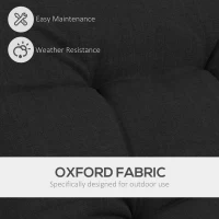 Outsunny Outdoor Folding Lawn Chair, Foldable Chair with Cushion, Armrest and Steel Frame for Poolside, Deck, Backyard(m-6)