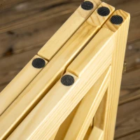 PawHut Foldable Gate with Ultra-Stable Feet, Medium & Small Dog Gate Freestanding with Two-Way Hinges, Wooden Dog Gate Dog Accessories(m-9)