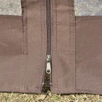 Outsunny 12' x 12' Round Outdoor Gazebo, Patio Dome Gazebo Canopy Shelter with Double Roof, Netting Sidewalls and Curtains, Zippered Doors, Strong Steel Frame, Brown(m-9)