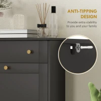 HOMCOM Slim Shoe Storage with 2 Flip Drawers and Adjustable Shelves Shoe Cabinet Organizer for 8 Pair, Black(m-7)