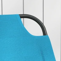 Outsunny Garden Rocking Chair Outdoor Indoor for Patio, Balcony, Porch, Light Blue(m-8)