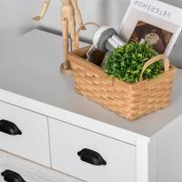 HOMCOM 5 Drawer Dresser for Bedroom, Chest of Drawers with Table Top, Clothes Closet for Living Room, Multi-Color(m-7)