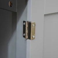 PawHut Modern Cat Litter Box Enclosure with Adjustable Partition for Customizable Space, Cat Washroom End Table for Indoor Cats with Hidden Storage Cabinet Space, Dark Gray(m-9)