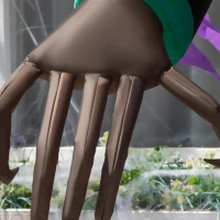 HOMCOM 7ft Inflatable Halloween Decoration Pumpkin Reaper, Blow-Up Outdoor LED Yard Display with Lights for Garden, Party, Holiday(m-9)