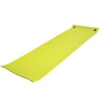 Soozier 16.5' x 5' Lily Pad Floating Mat for Water Recreation and Relaxing, Tear-Resistant XPE Foam Water Floating Mat for Lake, River, Beach, Pool, Yellow(m-2)