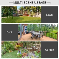 Outsunny Patio Wooden Folding Picnic Table with Benches, Outdoor 2 in 1 Convertible Patio & Garden Bench, Foldable Picnic Table with Umbrella Hole, Nature(m-6)