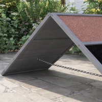 PawHut Dog Agility Equipment Ramp with Non-slip Surface, A-frame, Agility Equipment Ramp for All Breed Dogs, Gray(m-9)