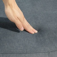 HOMCOM Manual Recliner Chair with Vibration Massage, Reclining Chair for Living Room with Side Pockets, Dark Grey(m-10)