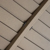 Outsunny 10' x 14' Hardtop Gazebo with Curtains, Netting, Pavilion with Steel Roof Ceiling Hook for Garden Patio, Brown(m-9)