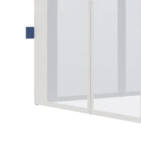 Outsunny 10' x 10' Pop Up Canopy Tent with Netting, Instant Tents for Parties, Height Adjustable, with Wheeled Carry Bag and 4 Sand Bags for Outdoor, Garden, Patio, American Flag(m-9)