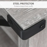 HOMCOM Ample Storage TV Stand with 2 Cable Management Hole, Entertainment Center for Living Room, Fits for 60" TV(m-6)