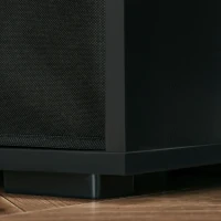 HOMCOM Convertible L-Shaped Computer Desk, Corner Table wth 3 Fabric Storage Boxes, Retractable Home Office Desk, Black(m-10)