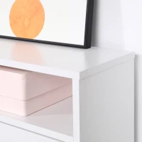 HOMCOM Slim Shoe Storage with 3 Flip Drawers and Adjustable Shelves Shoe Cabinet Organizer for 9 Pair, White(m-9)