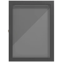 HOMCOM 24" x 32" Hockey Jersey Frame, Jersey Shadow Box for Basketball Football Baseball, Black(m-2)
