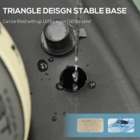 Soozier Portable Basketball Hoop System Stand with Backboard, Wheels, Height Adjustable 8FT-10FT for Outdoor Use, Black(m-6)