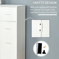 HOMCOM Storage Cabinet with 2 Drawers and 2 Cabinet Free Standing, Kitchen Cabinet Sideboard Buffet Table for Living Room, White(m-5)