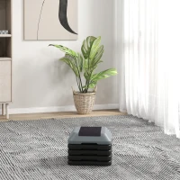 Soozier 5-Level Height Adjustable Stepper, Aerobic Exercise Step Platform, 4" 6" 8" 10" 12", Grey(m-7)