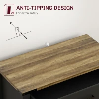 HOMCOM 32.5" Farmhouse Storage Sideboard Buffet Cabinet with Drawer and Shelf for Living Room Entryway White(m-7)