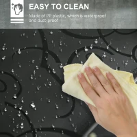 HOMCOM Cube Storage Organizer, DIY 20-Cube Modular Cabinet, Shoe Rack with Doors for Living Room, Black(m-7)