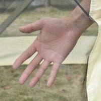 Outsunny Pop-Up Tent, Foldable Screen Tent with Carry Bag, Zippered Door and Ground Stakes, Fits 3-4 People, Beige(m-10)