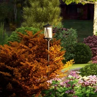 Outsunny 50" Solar Post Light, Cool White LED Outdoor Lamp, Waterproof IP44 for Patio, Garden, Backyard, Pathway(m-1)