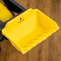 Aosom Ride-On Kids Bulldozer/Excavator Toy with Real Working Dirt Bucket, Easy Pedal Controls, 6 Wheels, & Cargo Trailer(m-8)