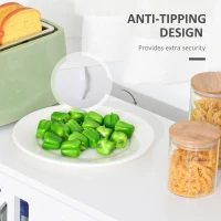 HOMCOM Storage Cabinet with Fretwork Doors and Shelf, Modern Freestanding Sideboard, Buffet, White(m-6)