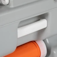 Outsunny Porta Potty, 5.8 Gallon Portable Toilet with Level Indicator and Anti-Leak Pump for Camping, Boating, Hiking, Travel, RV(m-9)