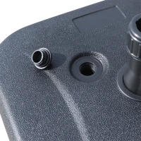 Outsunny Market Patio Umbrella Base Outdoor Parasol Holder Water or Sand Self-Filled Black(m-10)