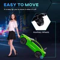 Qaba Mercedes-Benz AMG Licensed 12V Kids Ride on Car with Remote Control, Rear Suspension, LED Lights, Music, Green(m-5)