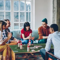 Soozier Poker Table Top Poker Mat for 6 Player, Green(m-1)