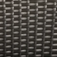 Outsunny Patio Wicker Adirondack Chair, Outdoor Rattan Muskoka Chair with Cushions for Patio, Garden, Backyard Dark Blue(m-9)