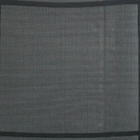 Outsunny Outdoor Set of 2 Lounge Chair, Folding Reclining Garden Sun Lounger with Metal Frame, Adjustable Backrest for Patio, Deck, and Poolside, Black(m-10)