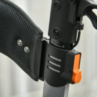 HOMCOM Aluminum Rollator Walker for Seniors and Adults with 10'' Wheels FSA HSA Eligible, Seat and Backrest, Folding Rolling Walker with Adjustable Handle and Storage Bag, Support up to 300lbs, Gray(m-9)