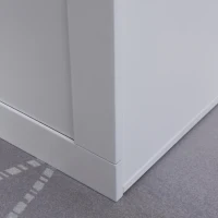 PawHut Large Elevated Pet Feeder with Storage Dog Pet Diner Function 2 Stainless Steel Dog Bowls Elevated Base for Large Dogs and Other Large Pet, White(m-10)