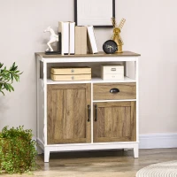 HOMCOM Storage Cabinet, Freestanding Sideboards and Buffets with Doors, Drawer for Dining Room, Living Room, Bedroom(m-8)