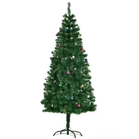 HOMCOM 6ft Green Christmas Tree Artificial Xmas Holidays Party with Decoration Ornament(m-11)