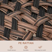 PawHut 20.5" Weaved Cat Bed, Elevated Hand-woven Braided Banana Leaf Kitten House Condo with Cushion, Brown(m-6)