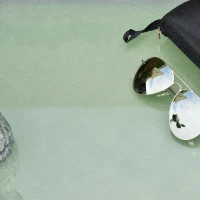 Outsunny Patio Wicker Dining Table, Outdoor Rattan Coffee Table with Glass Top for Garden, Patio, or Backyard, Brown(m-8)