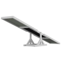 PawHut Wood Pet Seesaw, Dog Agility Training Equipment for Obedience Training, Weather Resistant, White(m-10)