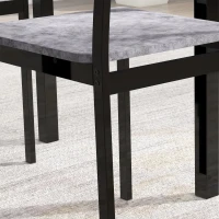 HOMCOM Foldable Dining Table Set for 2, Drop-Leaf Kitchen Table with 2 Chairs for Apartments, Studios, Natural Drop-leaf Dining Table Set Includes 2 Chairs(m-10)